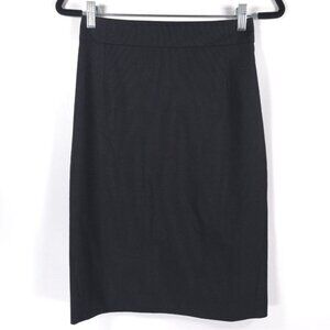 NWT‎ THEORY WOOL Pencil Skirt Back Slit JOANIE DOMINANT B081306R Size 2